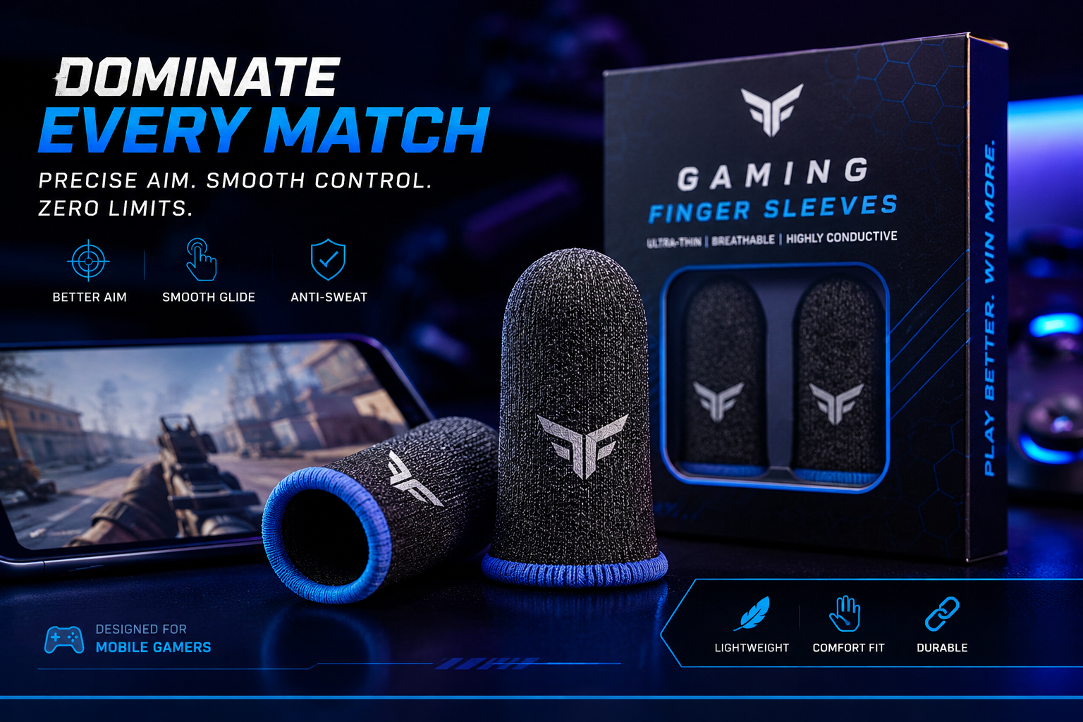 Gaming finger sleeves for COD: Mobile players